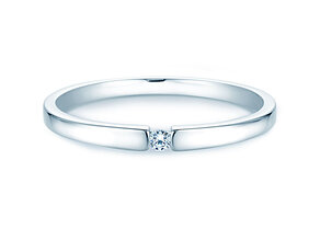 Verlobungsring Infinity Petite in 14K Weißgold mit Diamant 0,03ct G/SI