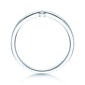 Verlobungsring Infinity Petite in 14K Weißgold mit Diamant 0,03ct G/SI