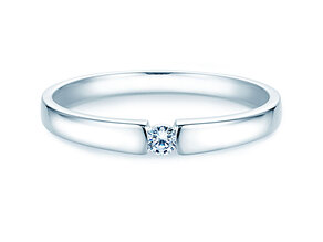Verlobungsring Infinity Petite in 14K Weißgold mit Diamant 0,06ct G/SI