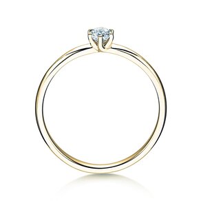 Verlobungsring Melody in 14K Gelbgold mit Diamant 0,20ct H/SI