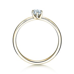 Verlobungsring Melody in 9K Gelbgold mit Diamant 0,25ct H/SI