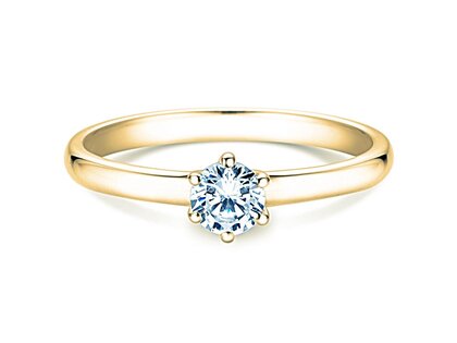 Verlobungsring Melody in 14K Gelbgold mit Labordiamant 0,50ct E/VS