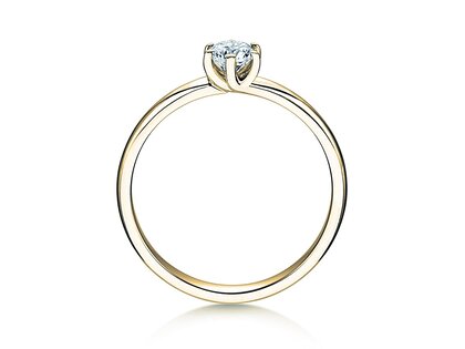 Verlobungsring Melody in 14K Gelbgold mit Labordiamant 0,50ct E/VS