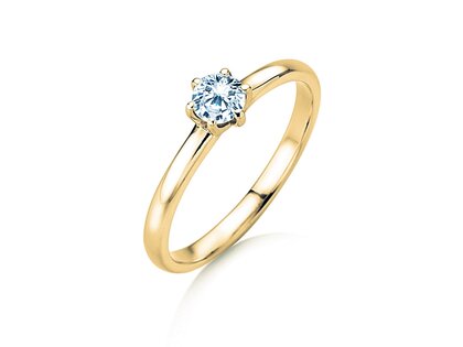 Verlobungsring Melody in 14K Gelbgold mit Labordiamant 0,50ct E/VS