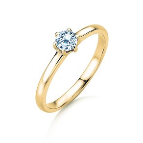 Verlobungsring Melody in 14K Gelbgold mit Labordiamant 0,50ct E/VS