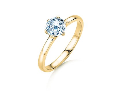 Verlobungsring Melody in 18K Gelbgold mit Diamant 2,50ct H/SI