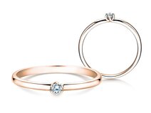 Verlobungsring Melody in 9K Roségold mit Diamant 0,05ct G/SI