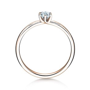 Verlobungsring Melody in 14K Roségold mit Diamant 0,25ct H/SI