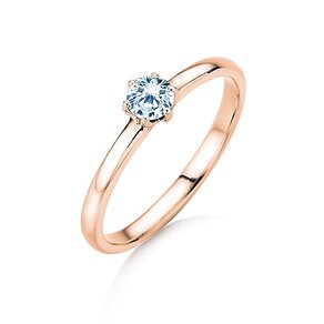 Verlobungsring Melody in 14K Roségold mit Diamant 0,25ct H/SI
