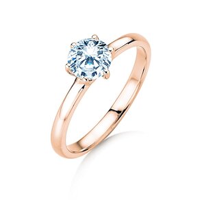 Verlobungsring Melody in 14K Roségold mit Diamant 1,00ct G/IF