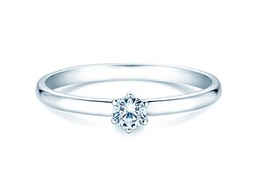 Verlobungsring Melody in 14K Weißgold mit Diamant 0,20ct G/SI