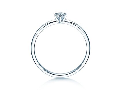 Verlobungsring Melody in 14K Weißgold mit Diamant 0,20ct G/SI