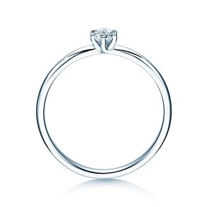 Verlobungsring Melody in 14K Weißgold mit Diamant 0,20ct G/SI
