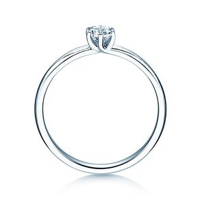 Verlobungsring Melody in 9K Weißgold mit Diamant 0,25ct H/SI