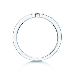 Verlobungsring Infinity in 14K Weißgold mit Diamant 0,03ct H/SI