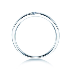 Verlobungsring Italic in Silber 925/- mit Diamant 0,03ct G/IF