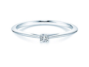 Verlobungsring Delight in Silber 925/- mit Diamant 0,05ct G/SI
