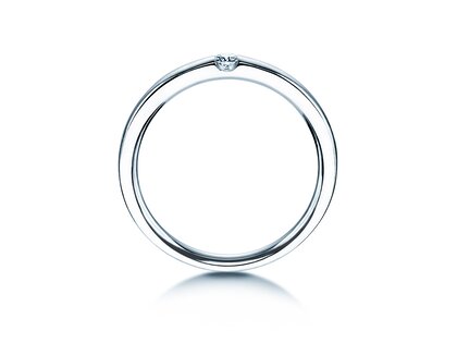 Verlobungsring Destiny in Silber 925/- mit Diamant 0,05ct H/SI