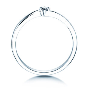 Verlobungsring Devotion in Silber 925/- mit Diamant 0,07ct G/SI