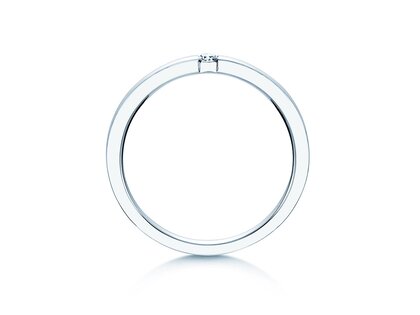 Verlobungsring Infinity in 18K Weißgold mit Diamant 0,05ct G/VS