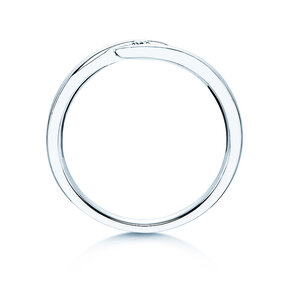 Verlobungsring Twist in Silber 925/- mit Diamant 0,05ct H/SI