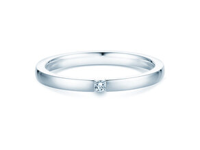 Verlobungsring Infinity in Silber 925/- mit Diamant 0,07ct H/SI