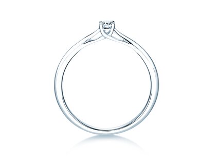 Verlobungsring Delight in 18K Weißgold mit Diamant 0,10ct H/SI