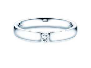 Verlobungsring Destiny in Silber 925/- mit Diamant 0,10ct H/SI