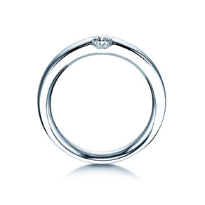 Verlobungsring Destiny in Silber 925/- mit Diamant 0,10ct H/SI