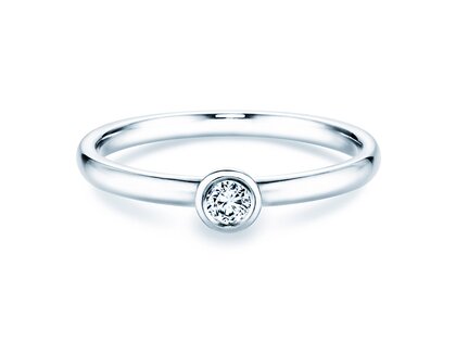 Verlobungsring Eternal in Silber 925/- mit Diamant 0,10ct G/SI