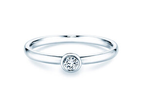 Verlobungsring Eternal in Silber 925/- mit Diamant 0,10ct G/SI