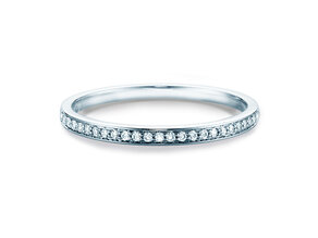 Verlobungsring Alliance in 18K Weißgold mit Diamanten 0,125ct G/SI