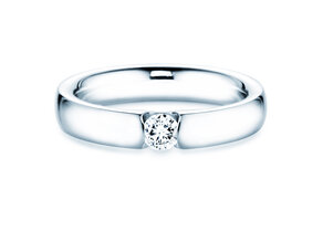 Verlobungsring Destiny in 14K Weißgold mit Diamant 0,20ct H/SI