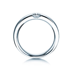Verlobungsring Destiny in 14K Weißgold mit Diamant 0,20ct H/SI