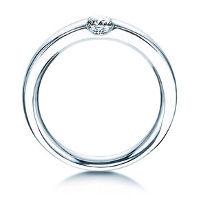 Verlobungsring Destiny in 9K Weißgold mit Diamant 0,25ct H/SI