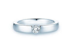 Verlobungsring Infinity in 14K Weißgold mit Labordiamant 0,25ct E/VS