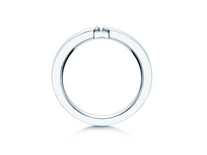 Verlobungsring Infinity in 14K Weißgold mit Labordiamant 0,25ct E/VS