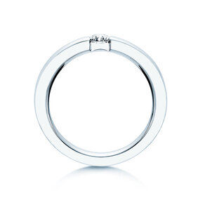 Verlobungsring Infinity in 14K Weißgold mit Labordiamant 0,25ct E/VS