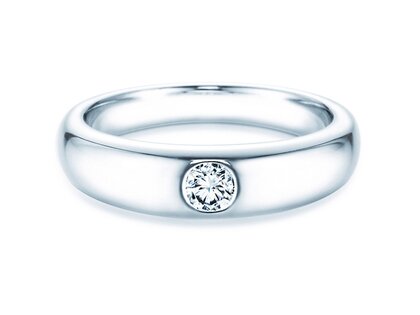 Verlobungsring Promise in 9K Weißgold mit Diamant 0,25ct H/SI