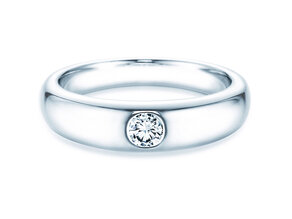 Verlobungsring Promise in 9K Weißgold mit Diamant 0,25ct H/SI