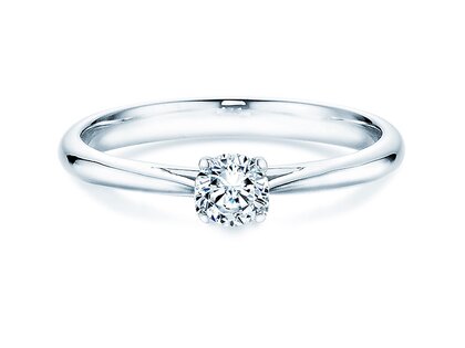 Verlobungsring Delight in 14K Weißgold mit Diamant 0,30ct H/SI