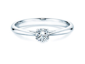 Verlobungsring Delight in 14K Weißgold mit Diamant 0,30ct H/SI