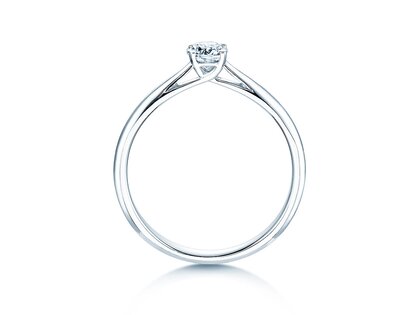 Verlobungsring Delight in 14K Weißgold mit Diamant 0,30ct H/SI