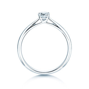 Verlobungsring Delight in 14K Weißgold mit Diamant 0,30ct H/SI