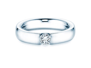 Verlobungsring Destiny in 18K Weißgold mit Diamant 0,30ct H/SI