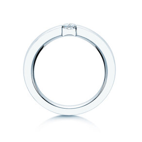 Verlobungsring Infinity in 18K Weißgold mit Diamant 0,30ct H/SI