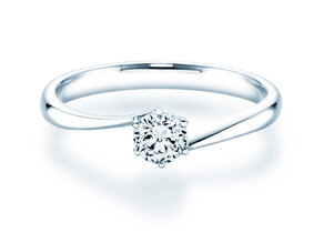 Verlobungsring Devotion in 14K Weißgold mit Diamant 0,35ct G/SI