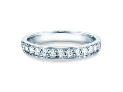 Verlobungsring Alliance in 18K Weißgold mit Diamanten 0,39ct G/SI