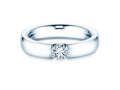 Verlobungsring Destiny in 18K Weißgold mit Diamant 0,40ct H/SI