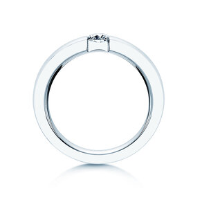 Verlobungsring Infinity in 18K Weißgold mit Diamant 0,40ct H/SI